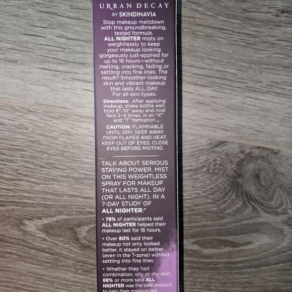 New UD All Nighter Makeup Setting Spray - Picture 3 of 3